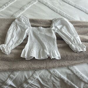 Zara smocked top